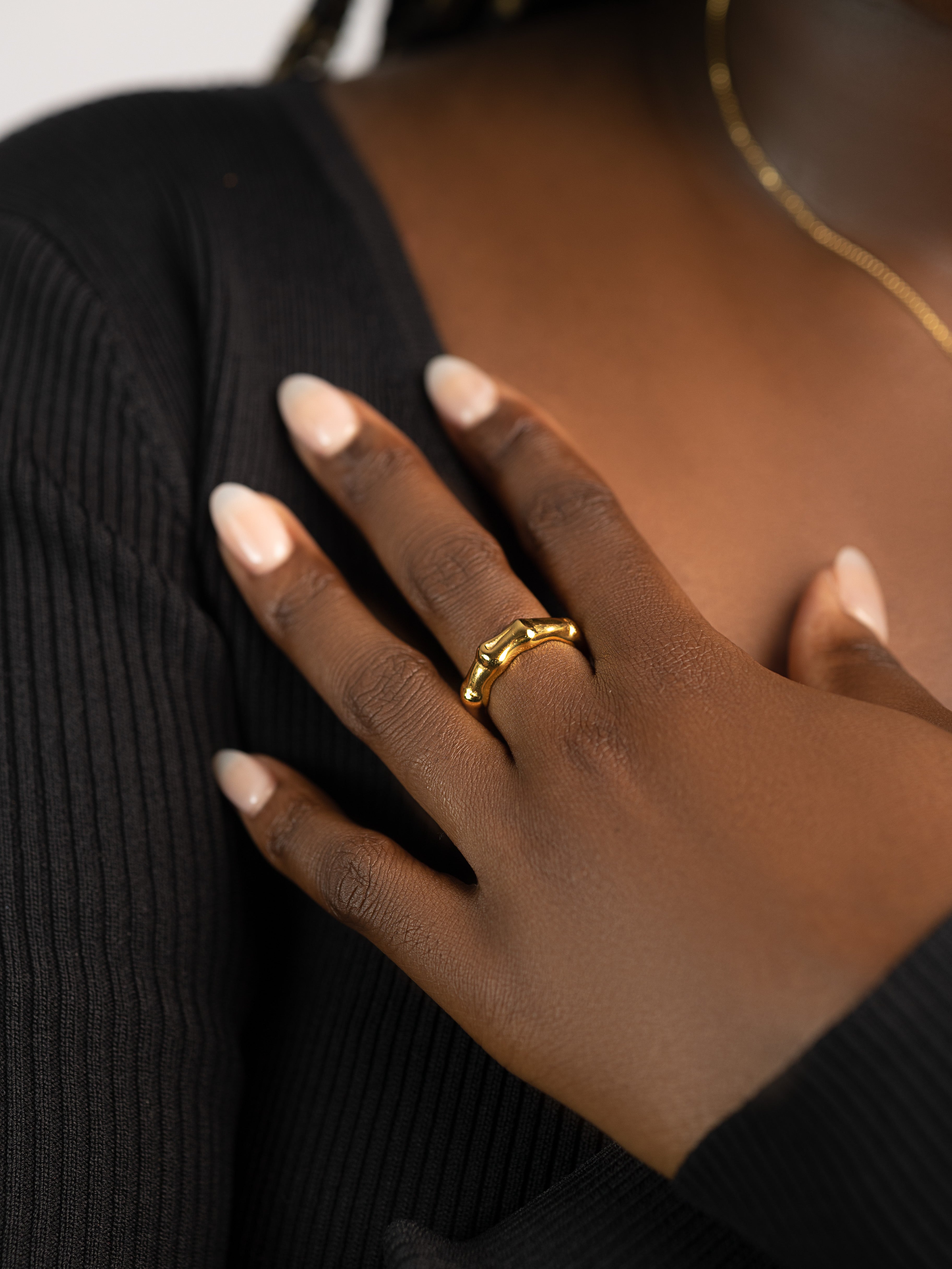 Bague Bambou Or 18K LIL SS23 GOLD COLLECTION BIJOUX LIL