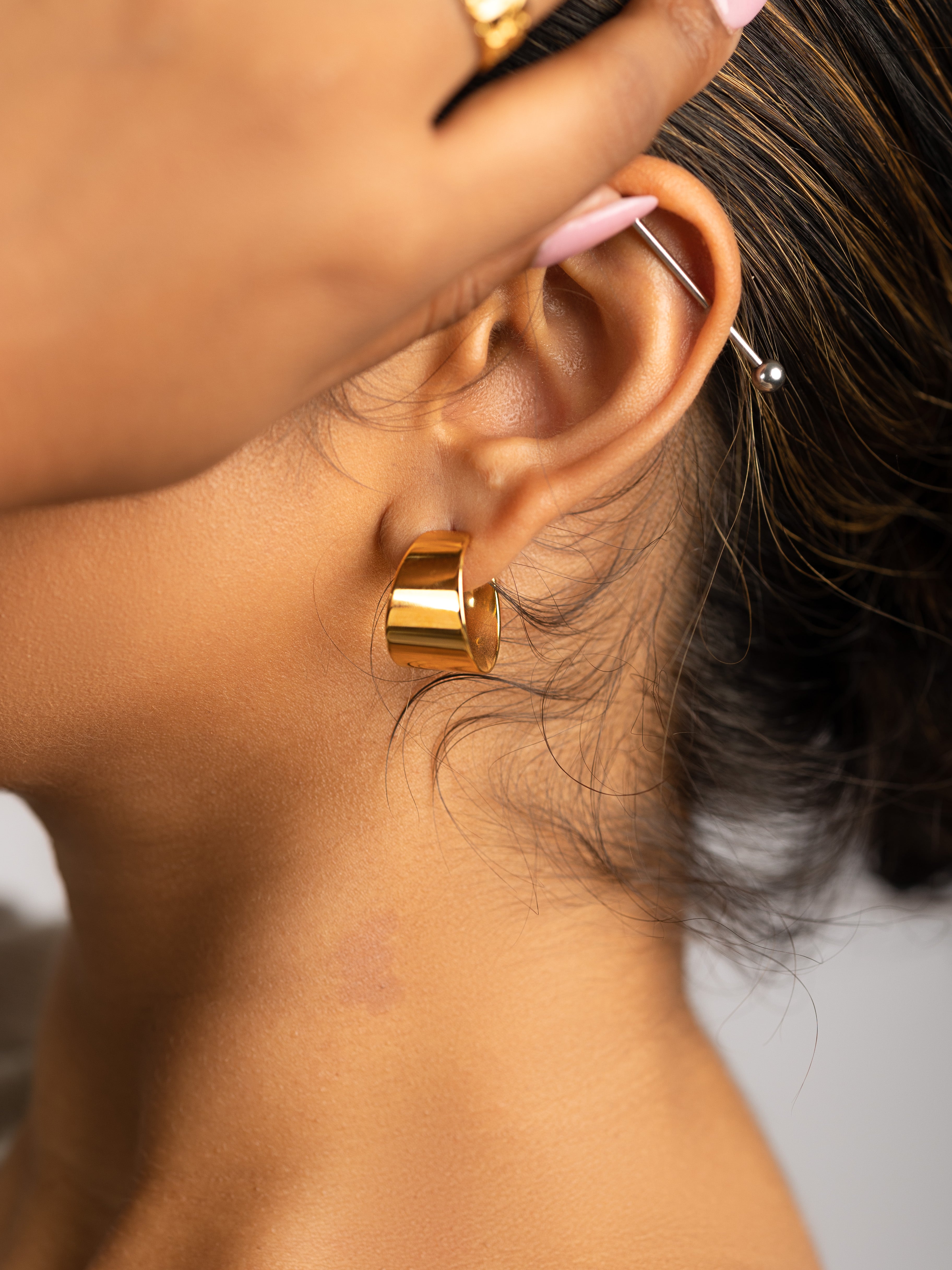 Gold hoop store earrings online