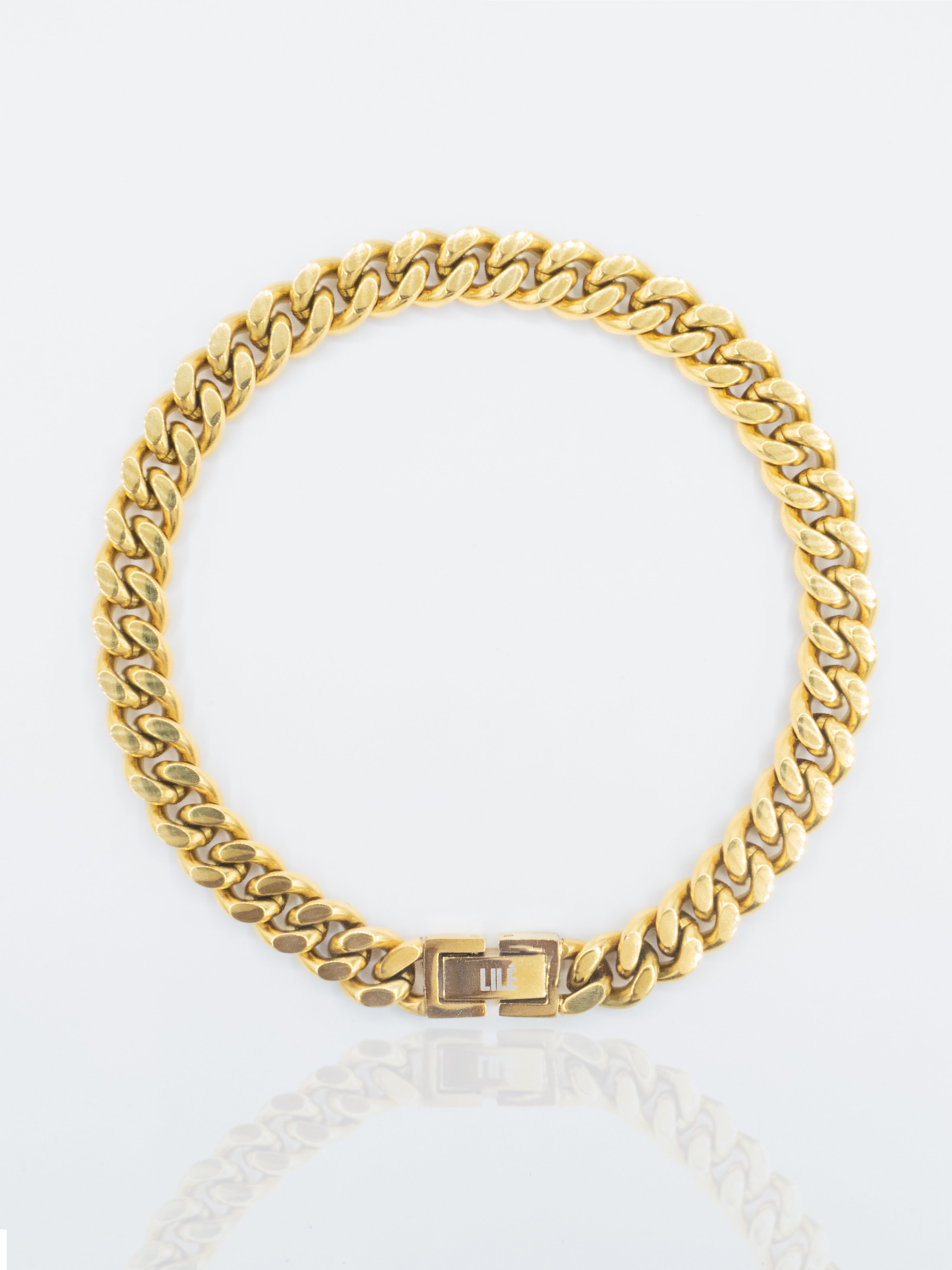 18K Gold Adjustable 10MM Cuban Link Bracelet | Rastaclat